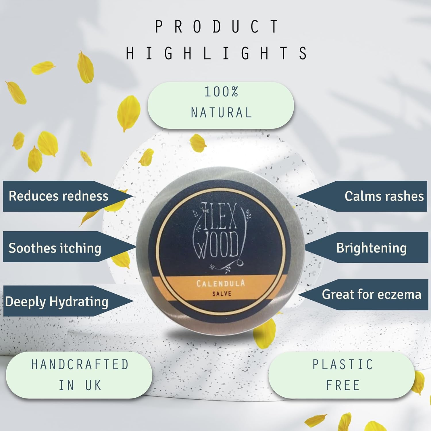 - Calendula Salve - All Natural Balm, Soothes Rashes, Itching, Dry Skin, Eczema, Hand Cream for Women and Men, Cruelty Free, Plastic Free - 100Ml
