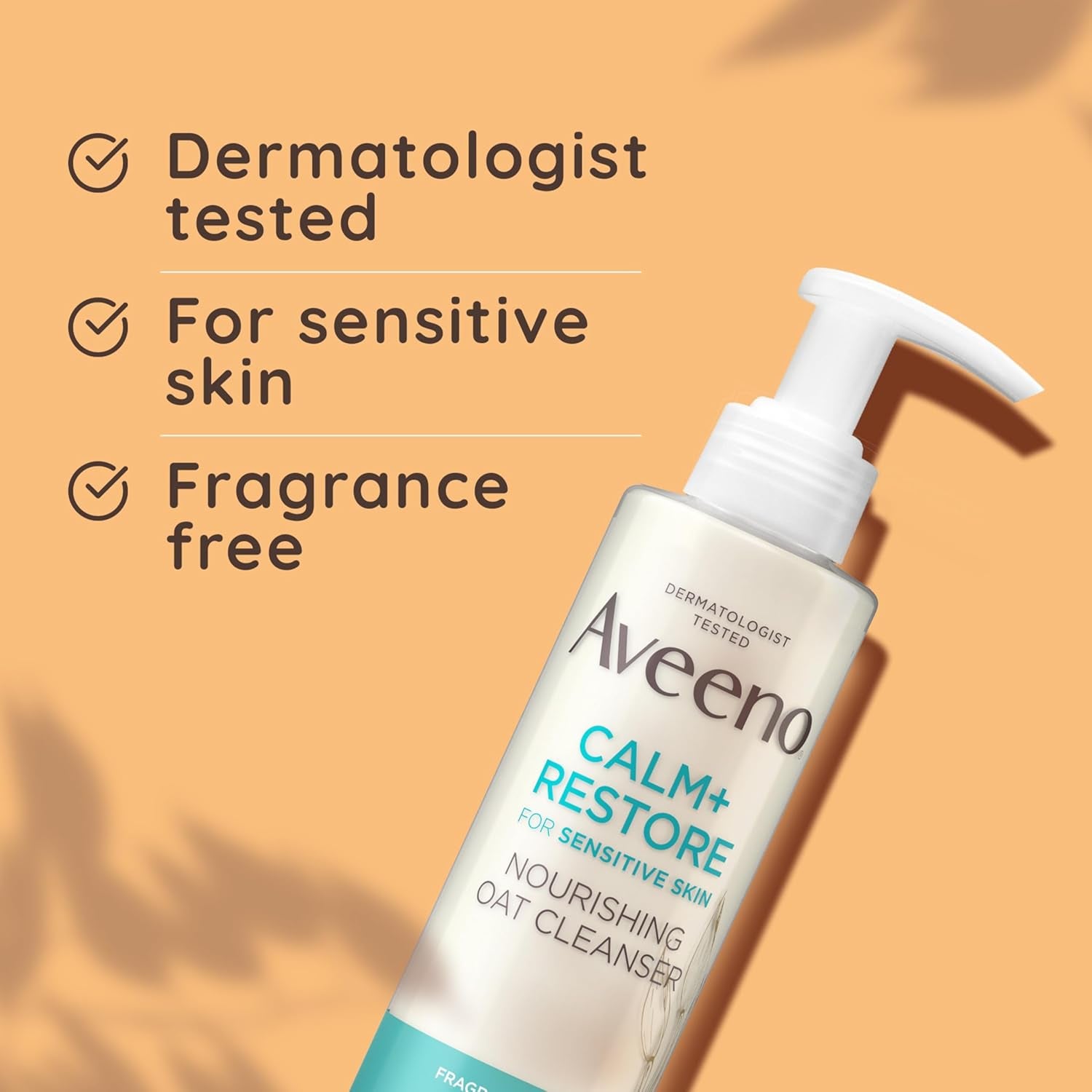 Face Calm+Restore Oat Cleanser (1X 200Ml) and Oat Gel Moisturiser (1X 50Ml), Duo Nourishing Skincare Bundle, Suitable for Sensitive Skin