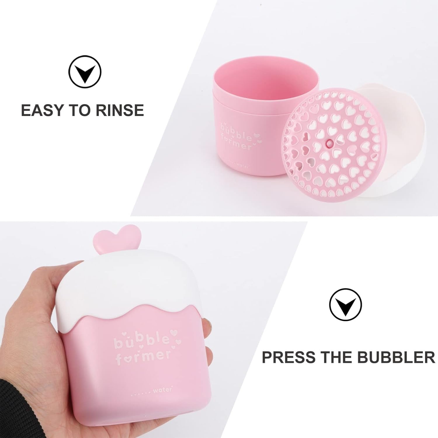 Face Foam Maker,Face Wash Foamer Foam Maker Marshmallow Whip Maker Skin Care Deep Skincare Cleaner Tools for Travel Household Pink