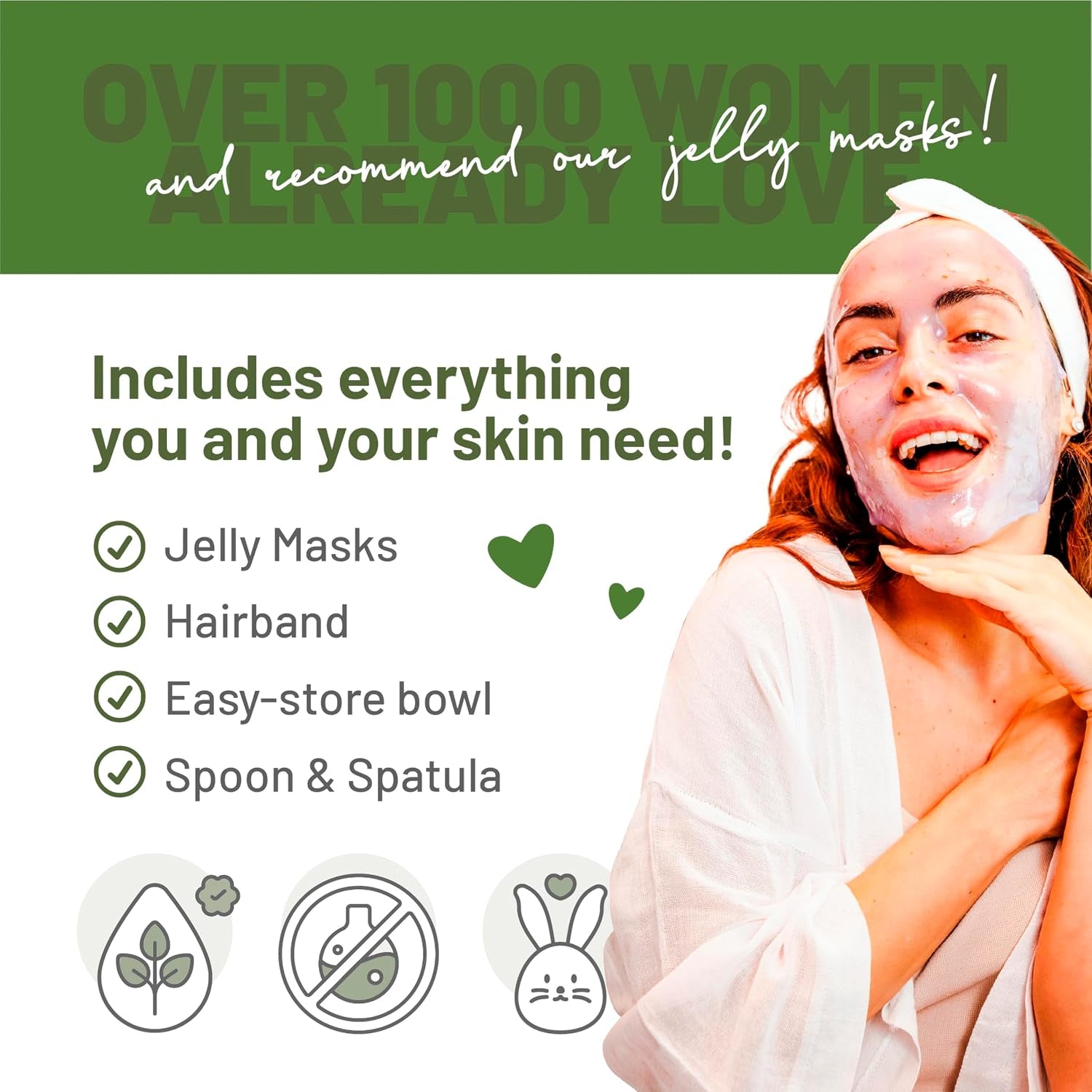 Peel-Off Tea Tree Jelly Mask for Face Care – a 23 Fl Oz Rubber Mask Jar for 30 to 35 Treatments – a Skin Care Moisturizing Gel Mask of Spa Set for Men, Women and Adults