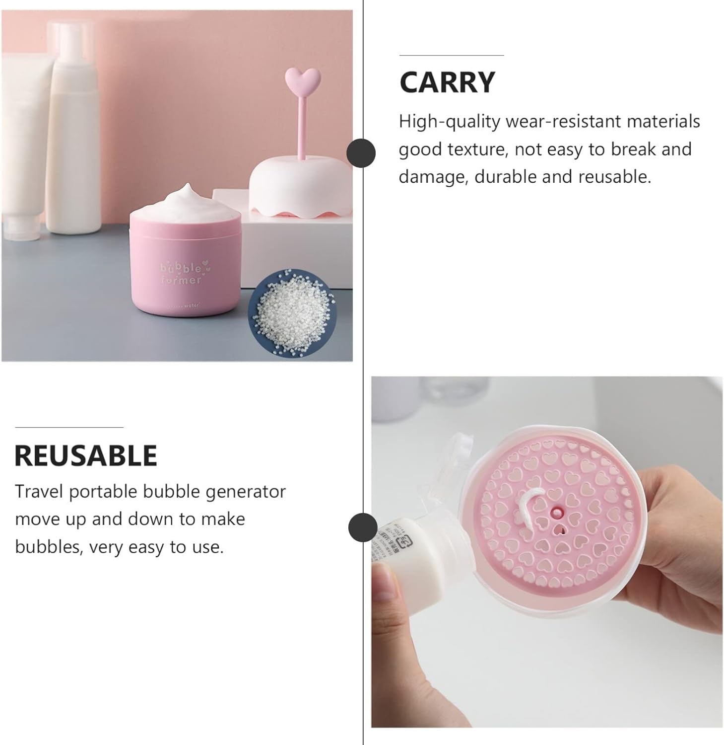 Face Foam Maker,Face Wash Foamer Foam Maker Marshmallow Whip Maker Skin Care Deep Skincare Cleaner Tools for Travel Household Pink