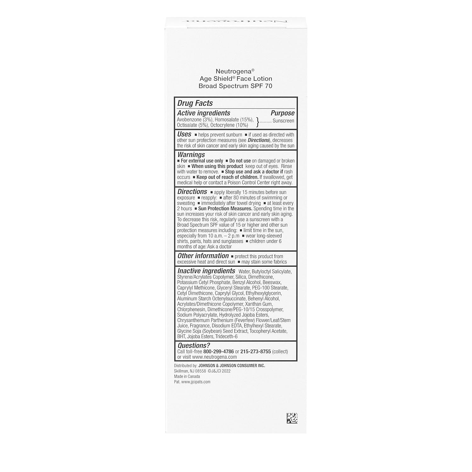 Age Shield Anti-Oxidant Face Lotion Sunscreen Broad Spectrum SPF 70, 3 Fluid Ounce (Pack of 3)