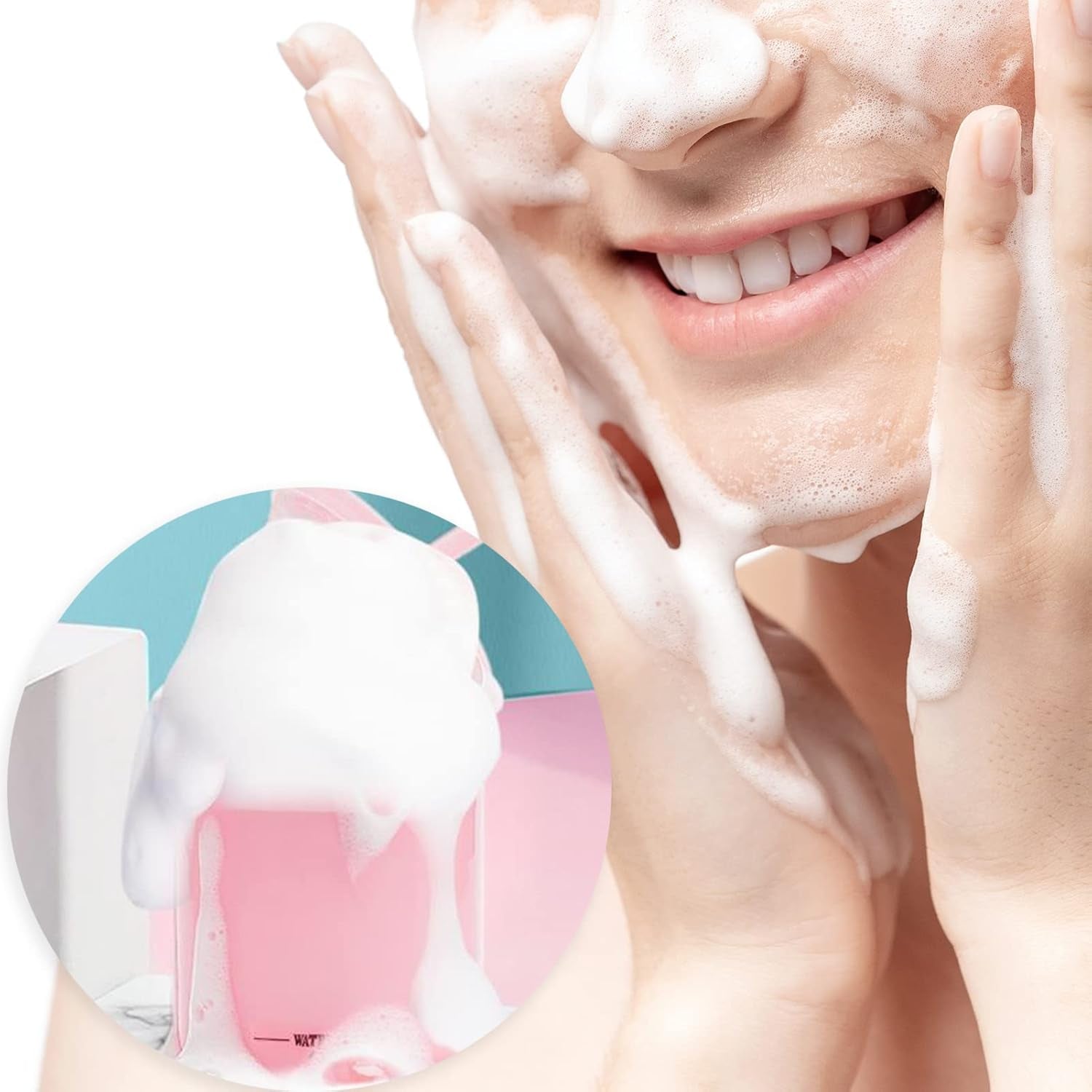 Foam Maker Plastic Bubble Maker Foamer Portable Shower Bath Shampoo Face Cleanser Bubble Foamer Device Facial Cleansing Tool Skin Care