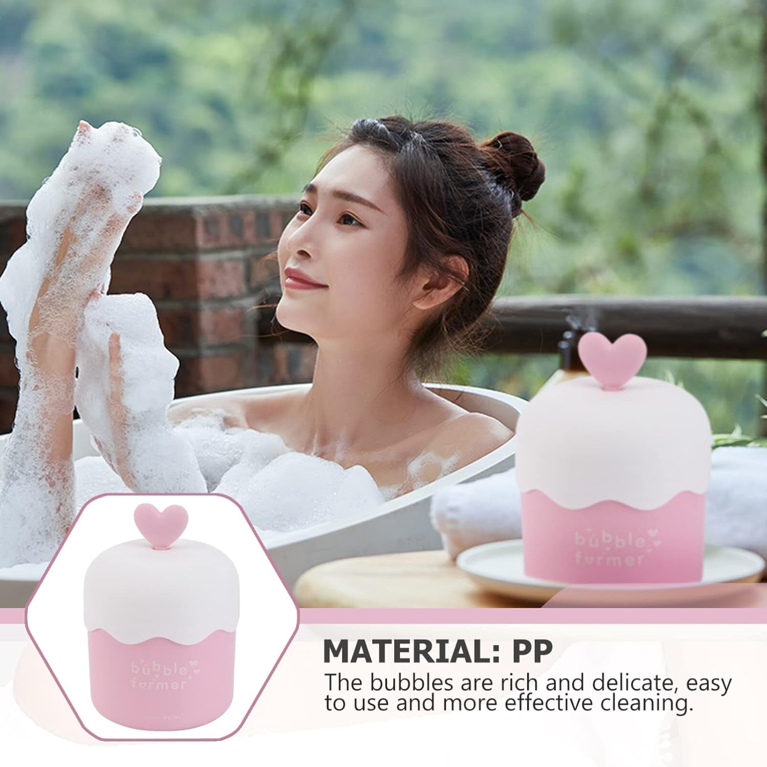 Face Foam Maker,Face Wash Foamer Foam Maker Marshmallow Whip Maker Skin Care Deep Skincare Cleaner Tools for Travel Household Pink