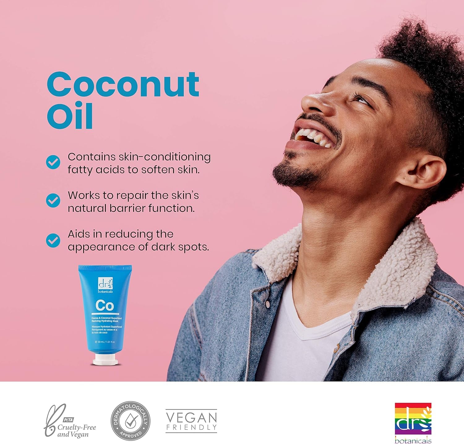 Natural Skincare Cocoa Butter & Coconut Superfood Reviving Hydrating Mask to Hydrate, Nourish and Revive Your Skin