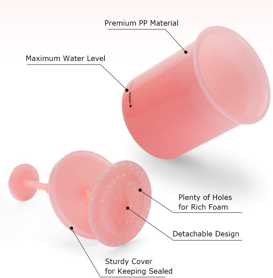 Foam Maker Plastic Bubble Maker Foamer Portable Shower Bath Shampoo Face Cleanser Bubble Foamer Device Facial Cleansing Tool Skin Care