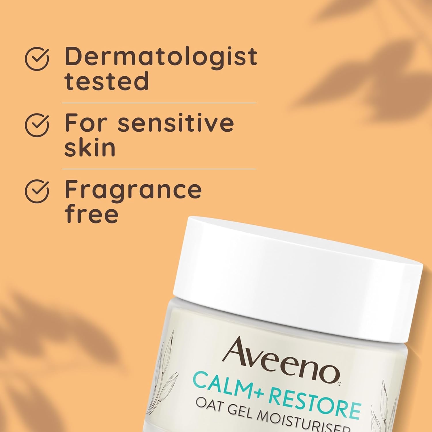 Face Calm+Restore Oat Cleanser (1X 200Ml) and Oat Gel Moisturiser (1X 50Ml), Duo Nourishing Skincare Bundle, Suitable for Sensitive Skin